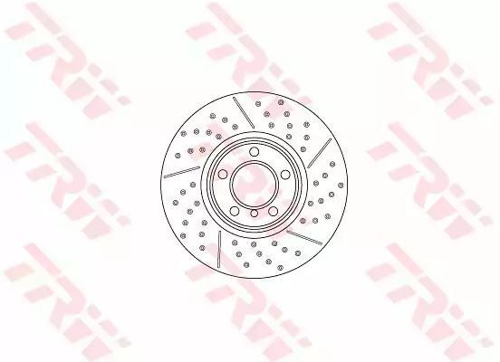 Tarcza hamulcowa przód BMW 1 2 3 4 10- TRW DF6604S