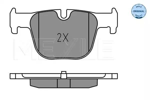 KLOCKI HAMULCOWE TYŁ BMW 3 4 11- MEYLE 252551417