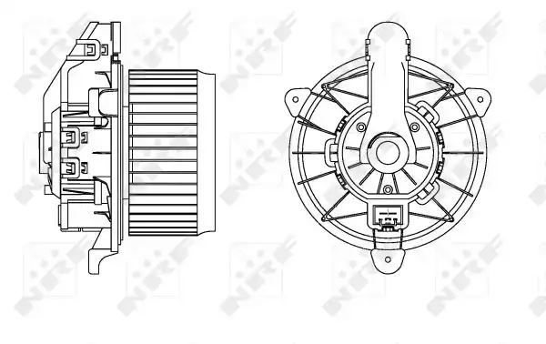 SILNIK DMUCHAWY FORD B-MAX/ECOSPORT/TRANSIT COURIER 12- NRF 34166