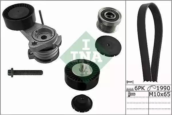 ZESTAW PASKA WIELOROWK. BMW E60/E90 2,5/3,0 +OAP INA 529003110