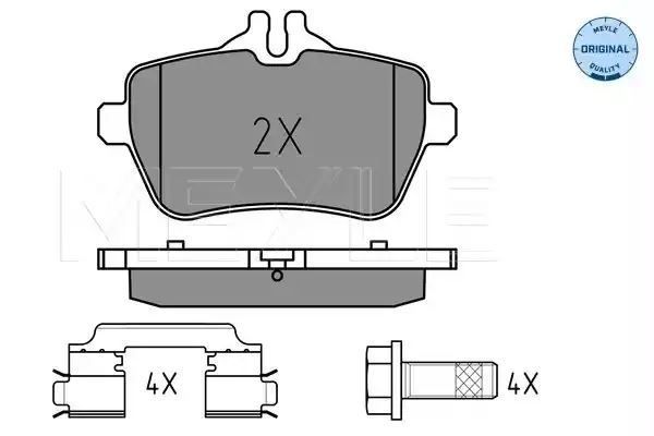 KLOCKI HAMULCOWE TYŁ MERCEDES W222 C217 R231 12- MEYLE 252507119