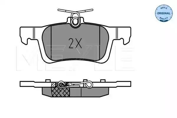 KLOCKI HAMULCOWE TYŁ PEUGEOT 308 1,2-2,0 13- MEYLE 252584116