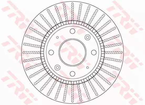 Tarcza hamulcowa przód KIA CERATO TRW DF6229