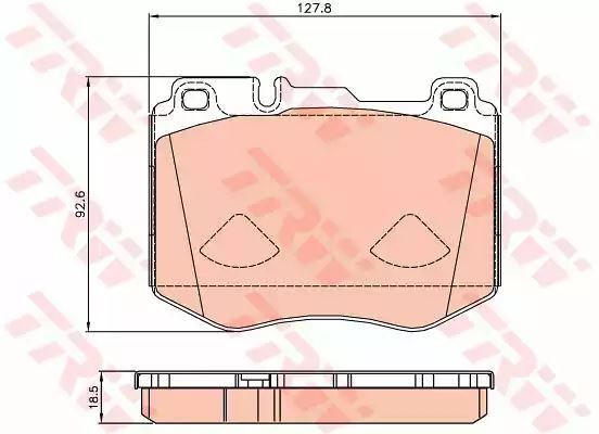 Klocki hamulcowe przód Mercedes W205 X253 2,0-3,0 14- TRW GDB2081