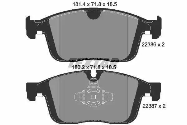 KLOCKI HAM. VOLVO P. XC60 2,0-3,2 08- Textar 2238601