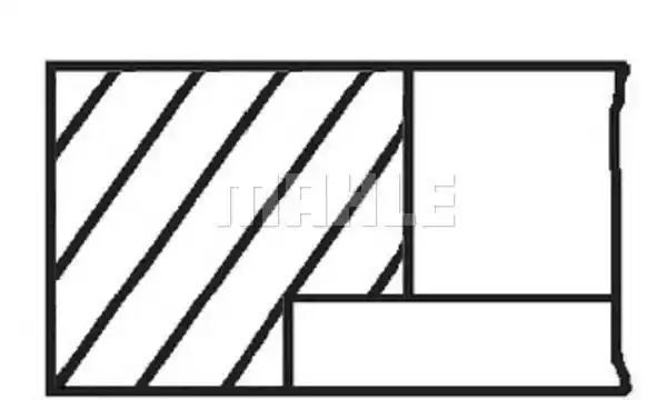 PIERŚCIENIE TŁOKOWE FORD FOCUS 2,0TDCI 10- STD Mahle Original 013RS001350N0