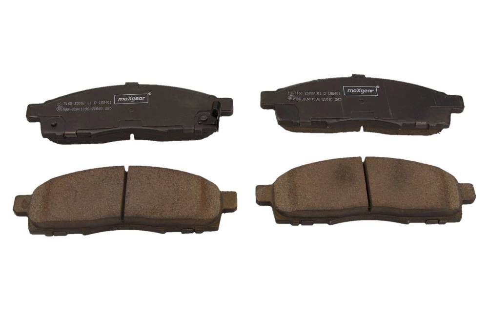 KLOCKI HAMULCOWE PRZÓD NISSAN NV200 10- MaXgear 19-3160