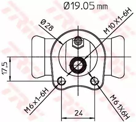 CYLINDEREK HAM. OPEL ASTRA/COMBO/CORSA/VECTRA 91- TRW BWD119