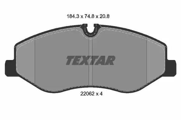 Klocki hamulcowe przód Mercedes VITO 14- bez czujnika BREMBO Textar 2206201