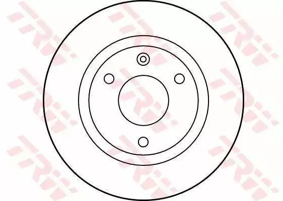 Tarcza hamulcowa przód Citroen AX TRW DF1120