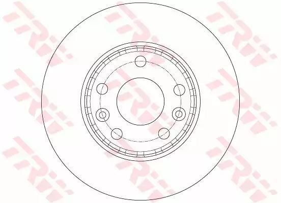 Tarcza hamulcowa przód Renault MEGANE TRW DF6072
