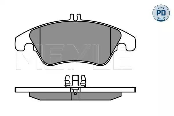 KLOCKI HAMULCOWE PRZÓD MERCEDES W204 07- W212 09- MEYLE 0252431019/PD