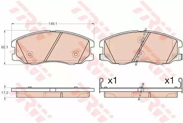 Klocki hamulcowe przód Opel ANTARA TRW GDB1978