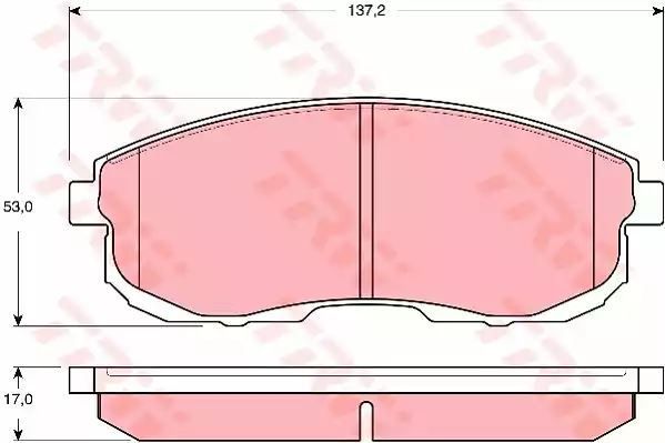 Klocki hamulcowe przód Nissan JUKE 10- TRW GDB3390