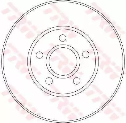 Tarcza hamulcowa przód Ford TRANSIT 02 TRW DF4277