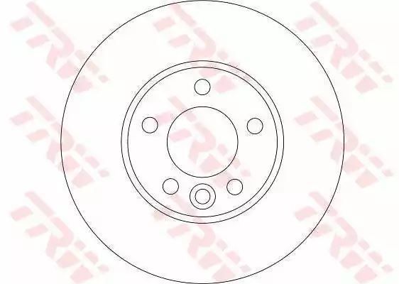 Tarcza hamulcowa przód T5 03- TRW DF4308S