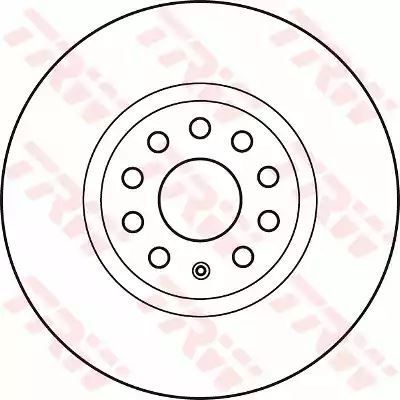 Tarcza hamulcowa przód PASSAT TRW DF4464S
