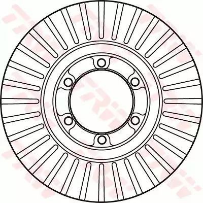 Tarcza hamulcowa przód Hyundai GALLOPER 91-03 TRW DF6022