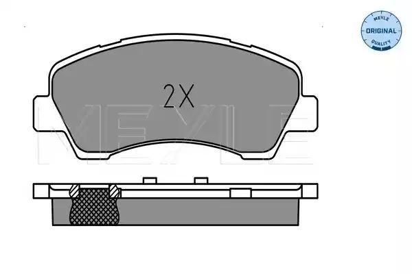 KLOCKI HAMULCOWE PRZÓD PEUGEOT 301 308 1,2-2,0 12- MEYLE 252525118
