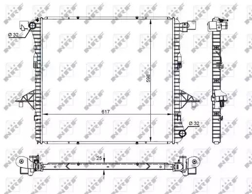 CHŁODNICA VW AMAROK 2,0TSI/TDI/BITDI 10- NRF 59145