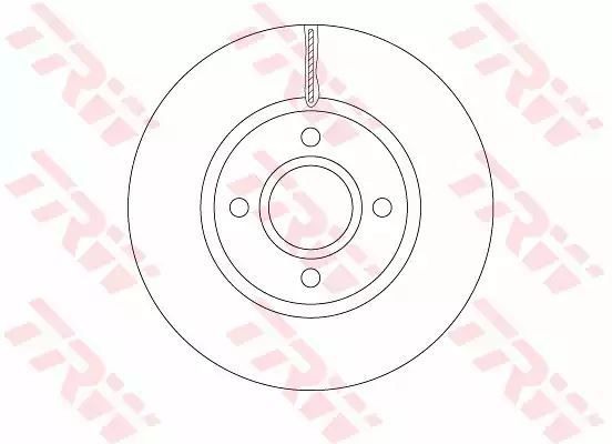 Tarcza hamulcowa przód Ford B-MAX FIESTA TRANSIT 12- 278x23 TRW DF6509