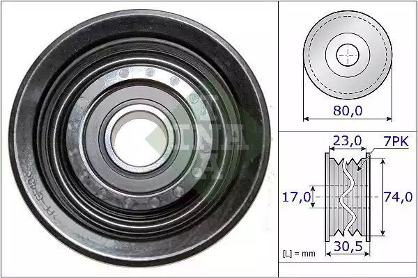 ROLKA NAPINACZA PASKA WIELOROWK. HONDA 2,0 08- ACCORD INA 532058010