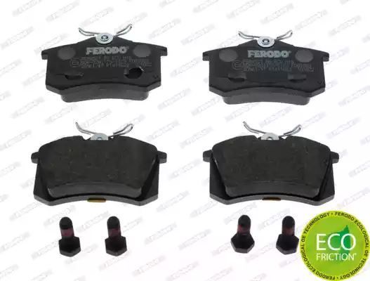 Klocki hamulcowe tył Citroen BERLINGO C2 C3 C4 C8 00- Z ZESTAWEM MONTAŻOWYM Ferodo FDB1083