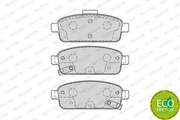 Klocki hamulcowe tył Opel ASTRA J 09- ZAFIRA C 11- TARCZA 292MM Ferodo FDB4265