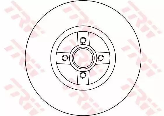 Tarcza hamulcowa tył Renault MEGANE SCENIC 1,4-2,0 97-03 274X11 4 OTWORY bez łożyska TRW DF4272