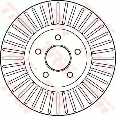 Tarcza hamulcowa przód Ford MONDEO 1,6-2,5 07-14 300X28 5 OTWORÓW GWINT 13,7 TRW DF6019S