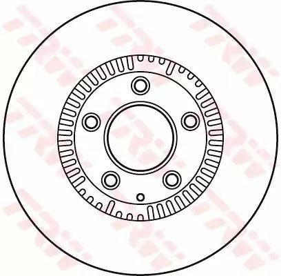 Tarcza hamulcowa przód Mazda MPV TRW DF6067S