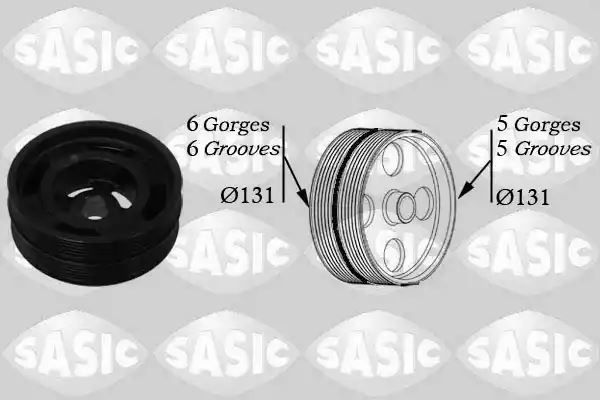 KOŁO PASOWE WAŁU KORBOWEGO FORD FOCUS II 1,4/1,6 SASIC 2156042