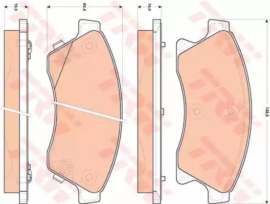 Klocki hamulcowe przód Opel ASTRA J 09- TARCZA 276 AVEO 11- TRW GDB1843