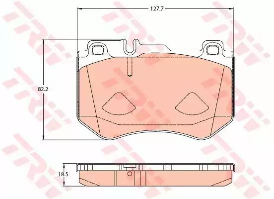 Klocki hamulcowe przód Mercedes W205 S205 C205 13- TRW GDB2078