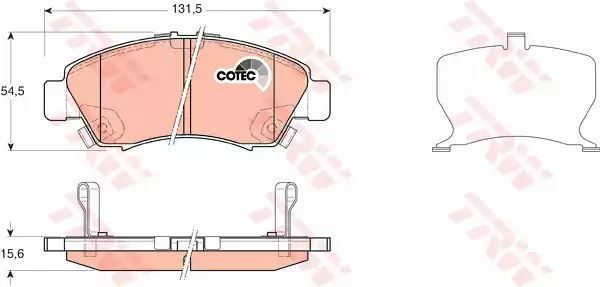 Klocki hamulcowe przód Honda CIVIC TRW GDB3212