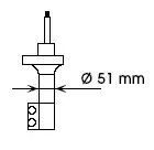 AMORTYZATOR NISSAN T. 100 NX, SUNNY III 1.6 03.90-05.95 PR KYB 634036