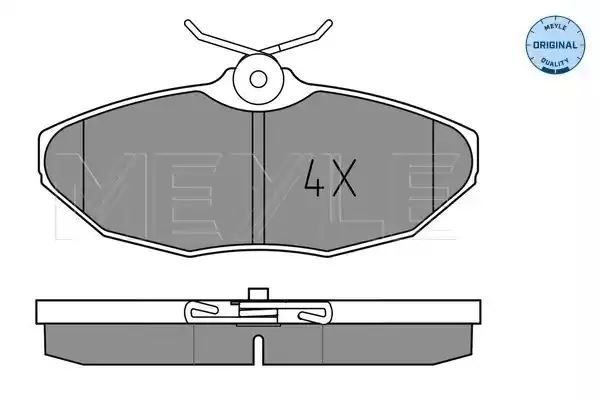 KLOCKI HAMULCOWE TYŁ JAGUAR X-TYPE 2,7D/2,5-4,2 02-09 MEYLE 252419017
