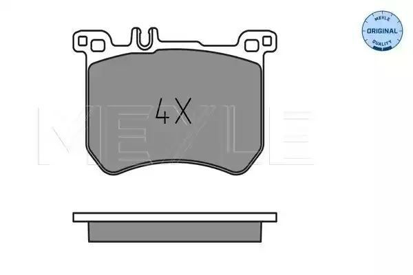 KLOCKI HAMULCOWE PRZÓD MERCEDES R231/W222 SL 12- MEYLE 252518317