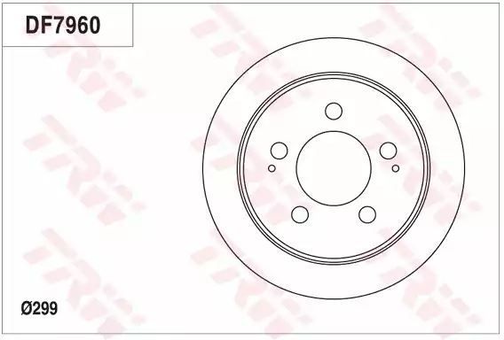 TARCZA HAM. SSANGYONG T. ACTYON/KYRON/REXTON 05- TRW DF7960