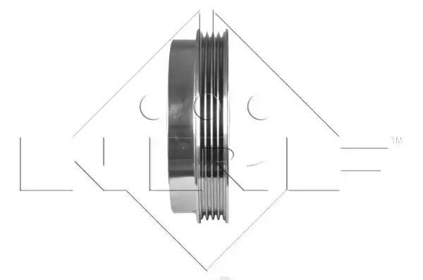 SPRZĘGŁO KOMPRESORA KLIMATYZACJI ZEXEL DCW17 4PK/118MM 12V VW PASSAT 97- NRF 380019