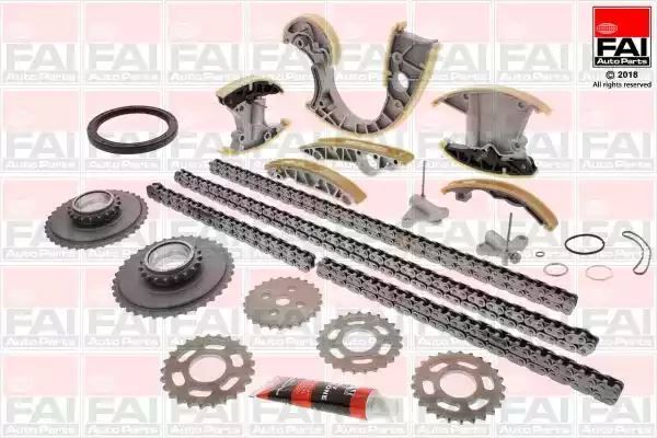 ZESTAW ŁAŃCUCHA ROZRZĄDU VW 2,7TDI/3,0TDI (NA CAŁY SILNIK) FAI Auto Parts TCK233
