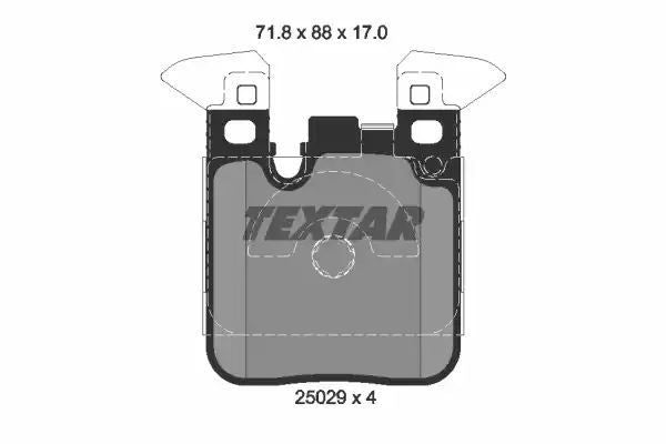 KLOCKI HAM. BMW T. 1/2/3/4 11- Textar 2502902