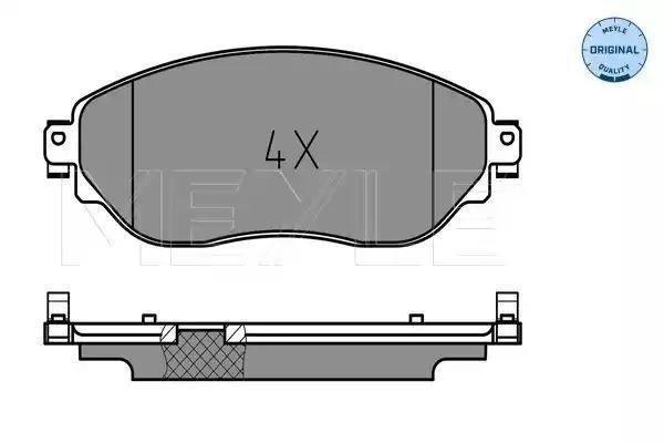KLOCKI HAMULCOWE PRZÓD RENAULT TRAFIC 1,6 DCI 14- MEYLE 252208718