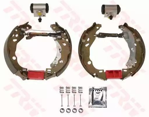 ZESTAW SZCZĘK HAM. PEUGEOT 1007 1,4 05- KPL. Z CYLINDERKAMI TRW GSK1228