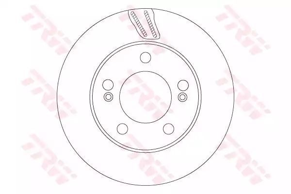 TARCZA HAM. SSANGYONG T. KYRON/REXTON 2,0-2,7 XDI 04- TRW DF6876