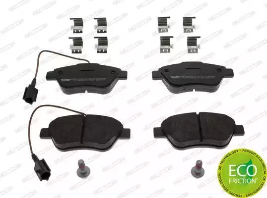 Klocki hamulcowe przód Fiat FIORINO PUNTO QUBO 08- 2 CZUJNIKI Ferodo FDB1946