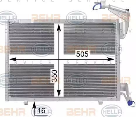 SKRAPLACZ KLIMATYZACJI FORD B-MAX 1.0 12-/FIESTA VI 1.0 13- Hella 8FC351001581