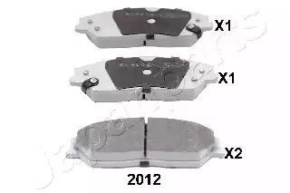 KLOCKI HAM. TOYOTA P. CAMRY 3,5 11- Japan Parts PA2012AF