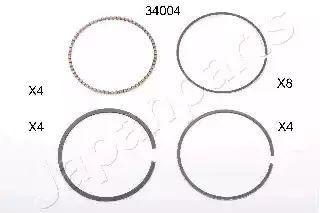 PIERŚCIENIE TŁOKOWE HONDA CIVIC 1,6 89- Japan Parts RS34004