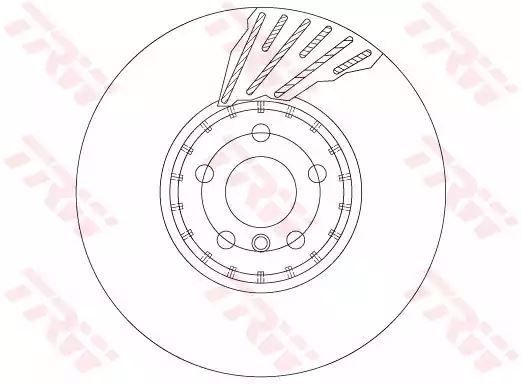 TARCZA HAM. BMW P. 5/6/7/X3 16- LE TRW DF6890S
